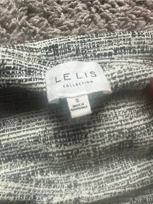 Le Lis Black and White Tweed Patch-Pocket Mini Skirt thumbnail 4