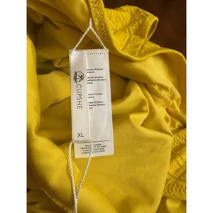 🧷 CUPSHE WOMEN'S ONE PIECE SWIMSUIT CUTOUT SCALLOP TRIM, XL, Yellow🆕 thumbnail 10