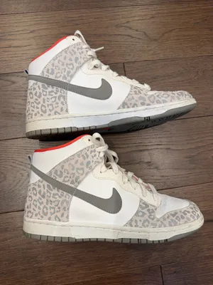 Nike Dunk High Skinny White-Medium Grey-Sunburst Womens Sz 9 - C39-306 thumbnail 6