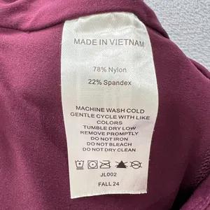 Quince Burgundy Flare Leggings Women Small High‎ Rise Crossover Waist Yoga Pants thumbnail 4