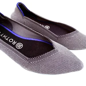 Rothy's Women's The Point Knit Grey Ballet Flats Shoes Size 9 thumbnail 2