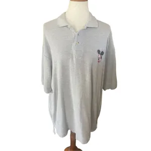 Mickey Unlmtd. Mickey Mouse Gray Polo Short Sleeve 100% Cotton Shirt Size XXL-EU thumbnail 8