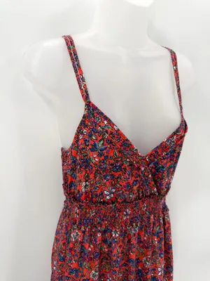 Universal Threads Dress Women’s S Floral Tiered Maxi Strappy Smocked Waist Boho thumbnail 2