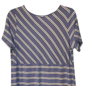 J.‎ Jill Multi Directional Stripe Short Sleeve Maxi Dress 1X Summer Sheath NWT thumbnail 2