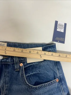 Universal Thread Blue High-Rise Wide-Leg Jeans thumbnail 6