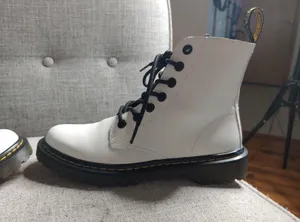 Dr. Martens White Lace Up Boots thumbnail 10