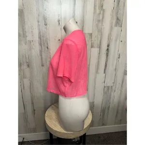 Pink blouse crop top Pink Size L thumbnail 2