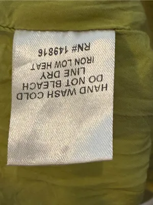 Olive Green Linen Blend Boho Tiered Ruffle Babydoll Mini Dress Small Sundress thumbnail 8