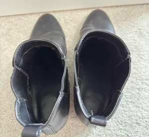 Black leather booties Size 9.5 thumbnail 4