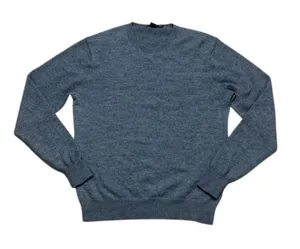 90s Vintage J Crew Gray Italian Cashmere Crewneck Sweater Small thumbnail 1