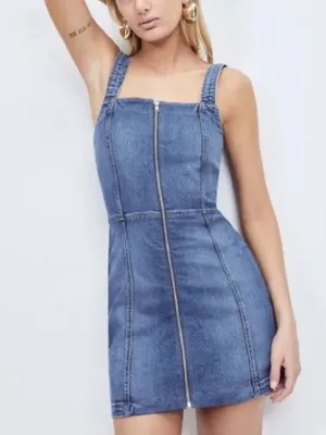 Reformation Randy Denim Mini Dress thumbnail 1
