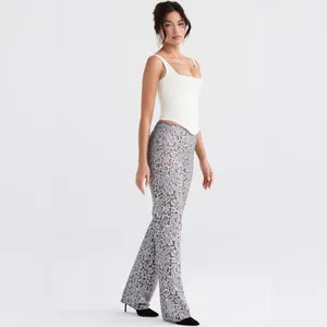 House of CB Mara‎ Silver Metallic Trousers NWOT size M thumbnail 3