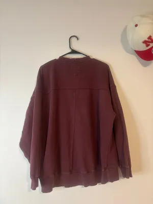 Red aerie oversized crewneck thumbnail 5