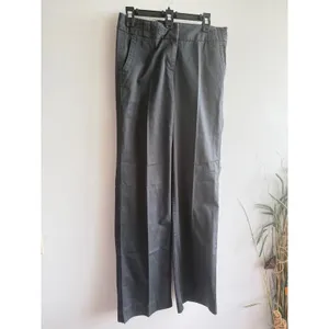 J.Crew Favorite Fit Broken-In Chino‎ Pants Womens 6T Black Wide Leg Cotton Twill thumbnail 2