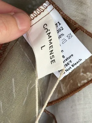 Commense Women's Large Brown Ruffled Modern Vintage-Infused Bell Sleeved Blouse thumbnail 11