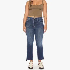 MOTHER The Insider Crop Step Fray‎ In Teaming Up Jeans Size 26 Boot Cut thumbnail 3