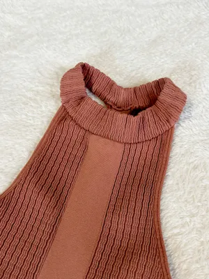 Intimately Free People Burnt Orange Halter Tank Top XS/S thumbnail 3