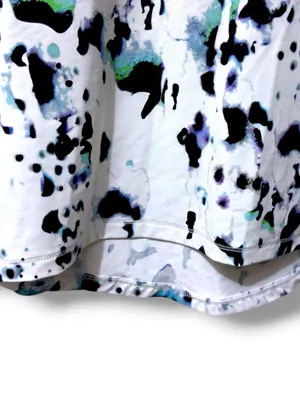 Calia | NWOT White Black Teal Abstract Print Long-Sleeve Athletic Top (size S) thumbnail 4
