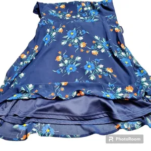 Lulu's‎ Blue Floral Mock Neck Dress thumbnail 5