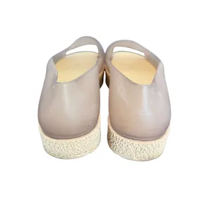 Melissa Mar Sandal Women Beige Translucent‎ Jelly Platform Sandals Size 8 thumbnail 5