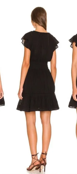 Rails Tara Lace Detail Mini Dress Black size medium thumbnail 1