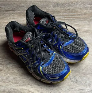 ASICS Blue and Black Athletic Sneakers thumbnail 1