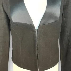 See By Chloé Black Tailored Blazer Satin Lapel Hourglass Jacket Timeless Classic thumbnail 3
