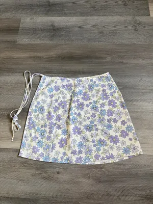 Peppermayo Wrap Floral Mini Skirt US 2 Feminine Spring Summer thumbnail 7