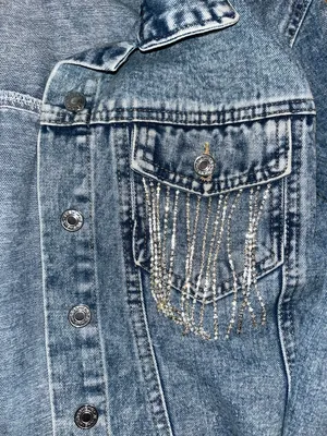SheIn Cropped Jean Jacket thumbnail 2