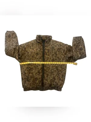 VTG Stunt Sports 100% Silk Leopard Print Bomber Jacket - Oversized S thumbnail 3