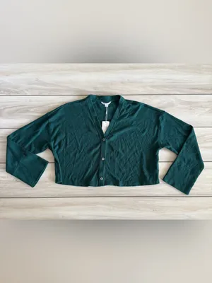 Travis Mathew Evening Retreat Long Sleeve Cardigan Green Medium NWT thumbnail 5