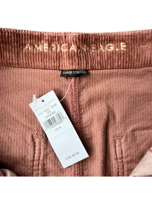 American Eagle Zipper Corduroy Super Hi-Rise A-line Skirt, NWT mauve 6 /28 thumbnail 9