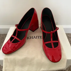 Khaite Fawn Patent Leather Pumps Scarlett Red 36 thumbnail 3
