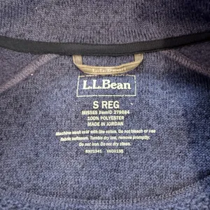 LL Bean Blue Sweater Fleece Full Zip Jacket Pockets Small Women Outdoor Classic thumbnail 9