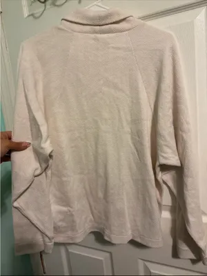 Madewell Cozy Cream Turtleneck Sweater thumbnail 5