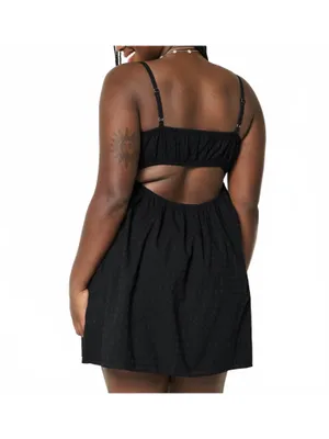 Hollister Babydoll Mini Dress NWT Black XXS Tall thumbnail 3