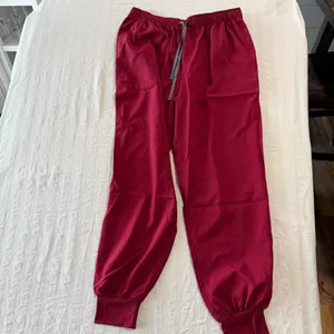 Women's Maroon Two Piece Scrub Set Size XL #260643 Red thumbnail 6
