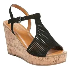 Franco Sarto Clinton 2 Black Wedges thumbnail 1