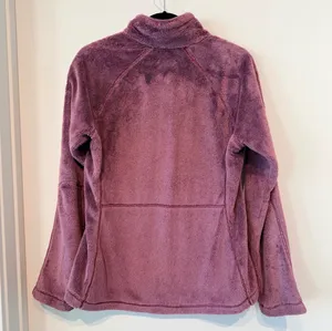 BURTON Dryride Plush Fleece Zip Up Jacket Mauve Purple High Loft | Size Medium thumbnail 3