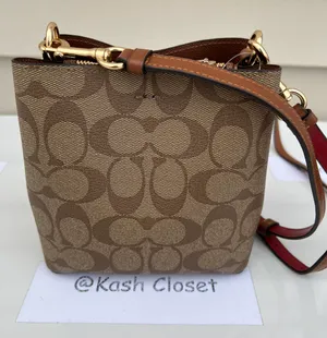 Coach Mini Town Bucket Bag In Signature Canvas -Rainbow thumbnail 2
