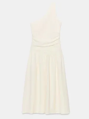 ZARA Asymmetrical Textured Dress thumbnail 6