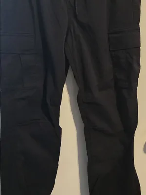Hollister Wide-Leg Black Cargo Pants thumbnail 4