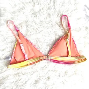 Dippin' Daisy’s Carnival Top, Ombré Velour Bikini, Ribbed Tie Dye, NWT, Size M thumbnail 5