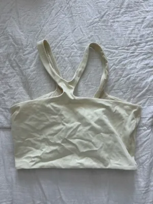 Lululemon Butter Yellow sports bra thumbnail 3