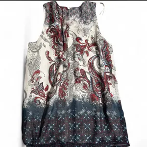Daniel Rainn Red and Blue Paisley Blouse thumbnail 3