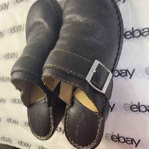 Canyon River Blues Brown Leather Slip on Clogs Womens Size 9M Comfort Mule Shoes thumbnail 2