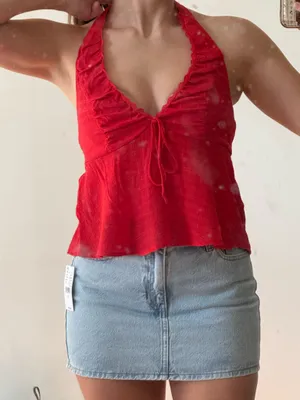 PacSun Halter Red Top thumbnail 3