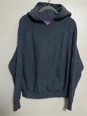 Edikted Women’s Sweater Pullover Hooded Sofie Knit Oversized Gray‎ XS thumbnail 1