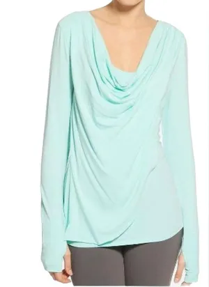 Alo Yoga Women's Asana Asymmetrical Drape Yoga Top Size Small thumbnail 2