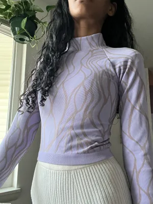 Lilac long sleeve top thumbnail 1